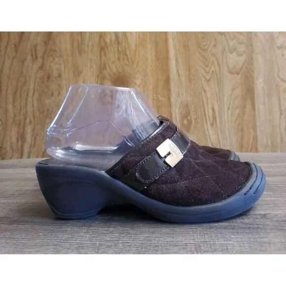 Dr. Scholl's Devotion Quilted Clogs Womens Size 6.5 Brown - Picture 1 of 11